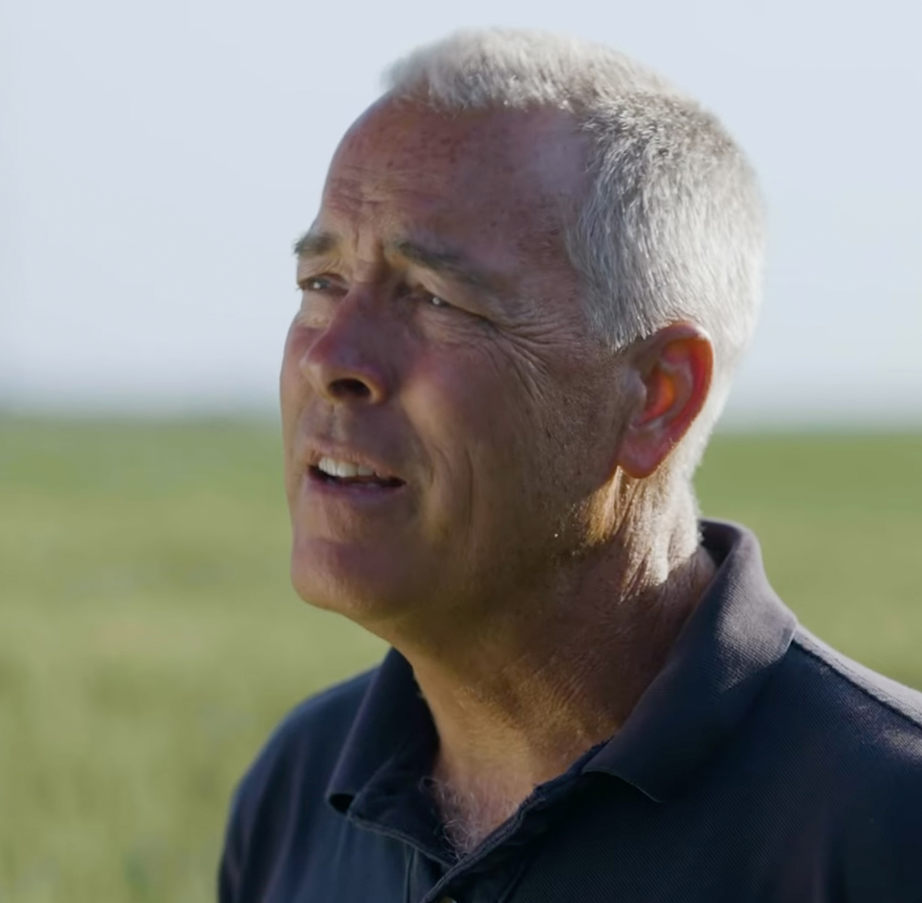 Farmer Kevin Erlach on the farm