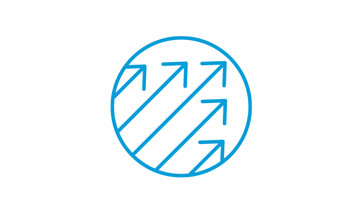 series up upward right diagonal arrows